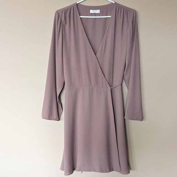 Aritzia Babaton Optima Dress in Shadow Mauve Size L - Picture 4 of 14